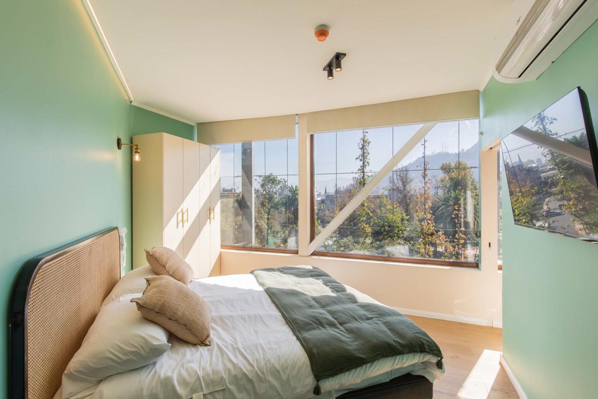 Hom I Moderno Y Comodo 2d2b Con Increible Vista Stgo Apartamento Santiago